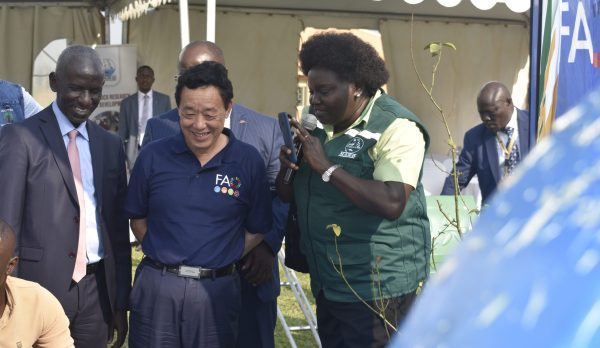 With FAO boss for Dickson